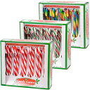 Candy Cane King Candy Cane Peppermint Red, Green, White & Rainbow Cherry Gift Set | 12 Pieces in Each Box - Pack of 3-36 Total Count | Individually Wrapped | Includes To & From Gift Tags (3 Flavors)