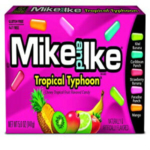 Mike and Ike Chewy Candy、トロピカル タイフーン、5 オンス (12 個パック) Mike and Ike Chewy Candy, Tropical Typhoon, 5 Ounce (Pack of 12)