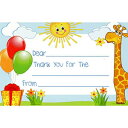 子供の誕生日ありがとうポストカード-4インチ。X6インチ。（10） Sophie's Favors and Gifts Kid's Birthday Thank You Postcards - 4in. X 6in. (10)