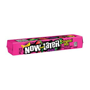 Now and Later Original Assorted Square Shaped Fruit Flavored Candy, 2.44 Ounce -- 288 per case.