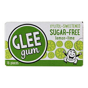 Glee Gum - シュガーフリー ナチュラル チューインガム レモン ライム - 16 個 Glee Gum - Sugar-Free Natural Chewing Gum Lemon Lime - 16 Piece(s)