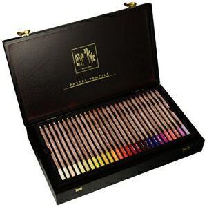 ؔɓ84{̃pXeM̃J_bVZbgi788.484j Caran D'ache Set of 84 Pastel Pencils In A Wood Box (788.484)