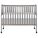 Dream On Me折りたたみ式フルサイズベビーベッド、スチールグレー Dream On Me Folding Full Size Crib, Steel Grey