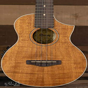 Ibanez、4弦ウクレレ、右、オープンポア ナチュラル (UEW15E) Ibanez, 4-String Ukulele, Right, Open Pore Natural (UEW15E)