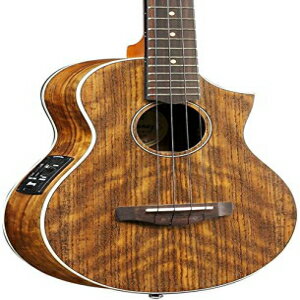 Ibanez、4弦ウクレレ、右、オープンポア ナチュラル (UEWT14E) Ibanez, 4-String Ukulele, Right, Open Pore Natural (UEWT14E)