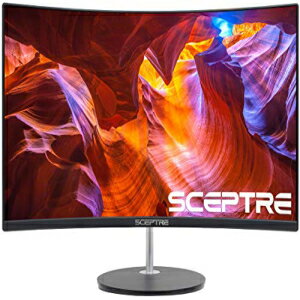 Scepter 24 Curved 75Hz Gaming LED Monitor Full HD 1080P HDMI VGA Speakers VESA Wall Mount Ready Metal Black 2019（C248W-1920RN） Sceptre 24 Curved 75Hz Gaming LED Monitor Full HD 1080P HDMI VGA Speakers, VESA Wall M