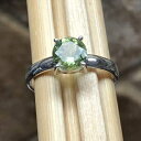 i`O[g}925\bhX^[OVo[GQ[WOTCY9 Natural Rocks by Kala Natural Green Tourmaline 925 Solid Sterling Silver Engagement Ring Size 9