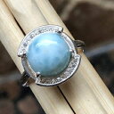 i`h~jJ}[925\bhX^[OVo[GQ[WOTCY6A8A9 Natural Rocks by Kala Natural Dominican Larimar 925 Solid Sterling Silver Engagement Ring Size 6, 8, 9