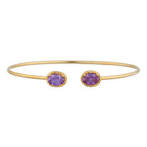 14KS[hALThCg_ChI[ooOuXbg Elizabeth Jewelry 14Kt Gold Created Alexandrite & Diamond Oval Bangle Bracelet