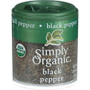 SIMPLY ORGANIC オーガニック ミニミディアムブラックペッパー、0.56オンス SIMPLY ORGANIC Organic Mini Medium Black Pepper, 0.56 OZ