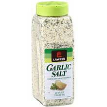 Lawrys ガーリックソルト - 935.5g。容器、1ケースあたり15個入り McCormick Lawrys Garlic Salt - 33 oz. container, 15 per case