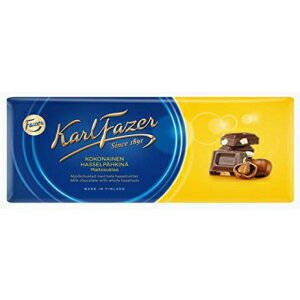 Fazer Karl Fazer ホールヘーゼルナッツのミルクチョコレート 200g 19本 Fazer Karl Fazer Whole hazelnuts in milk Chocolate 19 bars of 200g