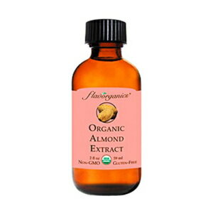 Flavorganics 有機アーモンド エキス、2 オンスのガラス瓶 Flavorganics Organic Almond Extract, 2 Ounces Glass Bottle