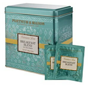 フォートナム & メイソン ブリティッシュ ティー ブレックファスト ブレンド 50 ティーバッグ (1 缶) Fortnum & Mason British Tea, Breakfast Blend 50 Tea Bags (1 Tin)