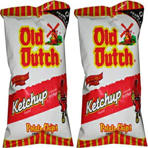 オールドダッチポテトチップス、ケチャップ、40グラム/1.4オンス - 40パック Old Dutch Potato Chips, Ketchup, 40 Grams/1.4 Ounces - 40 Pack