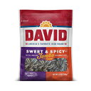 DAVID Seeds Sweet and Spicy Salted and Roasted Jumbo Sunflower Seeds, Keto Friendly Snack, 5.25 OZ Bags, 12 Pack
