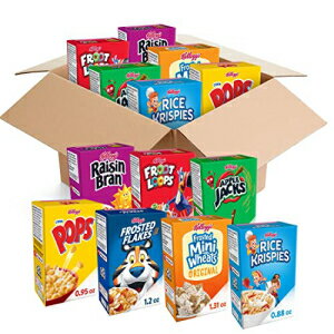 シリアル ケロッグ コールド ブレックファスト シリアル、バルクパントリーステープル、子供用スナック、バラエティパック (48 箱) Kellogg's Cold Breakfast Cereal, Bulk Pantry Staples, Kid Snacks, Variety Pack (48 Boxes)