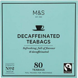 マークス アンド スペンサー カフェインレス 80 ティーバッグ 250g (1 パック) - 米国在庫 Marks and Spencer Decaffeinated 80 tea bags 250g (1 Pack) - Usa Stock