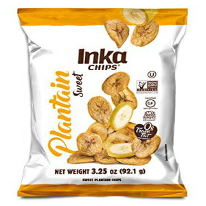 Inka Crops インカチップス、スイートプランテンチップス、3.25 オンス (12 個パック) Inka Crops Inka Chips, Sweet Plantain Chips, 3.25 Ounce (Pack of 12)