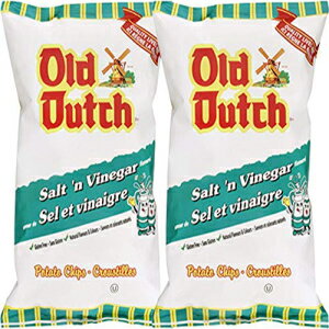 オールドダッチソルト＆ビネガーフレーバーポテトチップス255g-2 Xラージバッグ{カナダから輸入}（2パック） Old Dutch Salt & Vinegar Flavoured Potato Chips 255g - 2 X Large Bags {Imported from Canada} (2-Pack)
