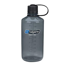 Nalgene Tritan 細口 BPA フリー ウォーターボトル、グレー、32 オンス Nalgene Tritan Narrow Mouth BPA-Free Water Bottle, Gray, 32 oz