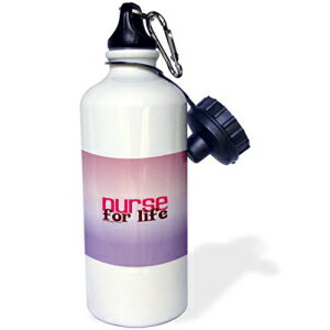 3dRose wb_11951_1 i[X tH[ Ct X|[c EH[^[ {gA21 IXAzCg 3dRose wb_11951_1 Nurse for Life Sports Water Bottle, 21 oz, White