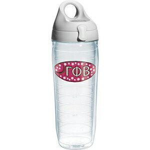 Tervis Gamma Phi Beta 女子学生クラブ ウォーターボトル 蓋付き、24オンス、クリア Tervis Gamma Phi Beta Sorority Water Bottle with Lid, 24 oz, Clear