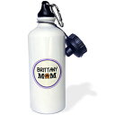 3dRose wb_151708_1 Brittany Spaniel Dog Mom-Doggie Mama By Breed-Paw Print Mum Love-Doggy Lover-Proud Pet Owner Sports Water Bottle、21 oz、White 3dRose wb_151708_1 Brittany Spaniel Dog Mom-Doggie Mama By Breed-Paw Print Mum