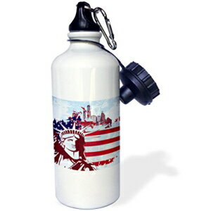 3dRose wb_116293_1 u[ƃANA tB[h zbP[ X|[c fUC X|[c EH[^[ {gA21 IXAzCg 3dRose wb_116293_1 Blue and Aqua Field Hockey Sports Design Sports Water Bottle, 21 oz, White