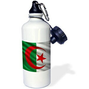 3d[Y EBh X|[c EH[^[ {gɎUAWFA̍A21 IX (wb_178800_1)A}`J[ 3dRose Flag of Algeria Waving in The Wind-Sports Water Bottle, 21oz (wb_178800_1), Multicolored