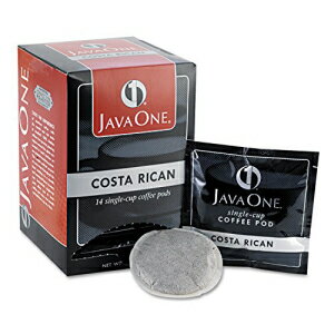 Java One 30400 コーヒーポッド、エステートコスタリカブレンド、シングルカップ、14/箱 Java One 30400 Coffee Pods, Estate Costa Rican Blend, Single Cup, 14/Box