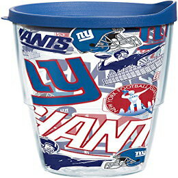 Tervis 1248300 NFL j[[N WCAc I[I[o[ ^u[ bvƐWt 24IXANA Tervis 1248300 NFL New York Giants All Over Tumbler with Wrap and Blue Lid 24oz, Clear