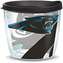 Tervis 1292009 NFLカロライナパンサーズタンブラー蓋付き、16オンス、クリア Tervis 1292009 NFL Carolina Panthers Tumbler With Lid, 16 oz, Clear