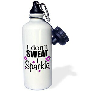 3dRose wb_171954_1 II dont Sweat I Xp[NA^[RCY X|[c EH[^[ {gA21 IXA}`J[ 3dRose wb_171954_1 I I dont sweat I sparkle, Turquoise Sports Water Bottle, 21oz, Multicolored