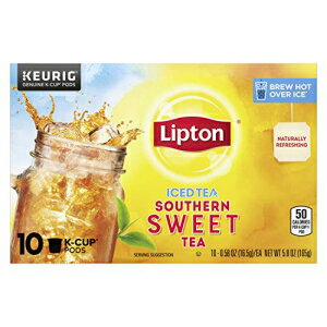 リプトン アイス紅茶、スイートティー K カップ ポッド、10 ct Lipton Iced Black Tea, Sweet Tea K Cups Pods, 10 ct