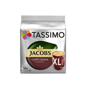 タッシモ ジェイコブス カフェ クレマ クラシコ XL (16 人分) Tassimo Jacobs Caffè Crema Classico Xl (16 servings)