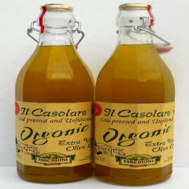 Il Casolare (2 パック) イタリア産 USDA オーガニック エクストラ バージン 無濾過オリーブ オイル 750ml ボトル (NEW CROP) by Farchioni Il Casolare (2 pack) USDA Organic Extra Virgin Unfiltered Olive Oil 750ml bottles from