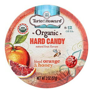楽天Glomarketオーガニックハードキャンディー ブラッドオレンジ＆ハニー 2オンス（8個入り） Organic Hard Candy Blood Orange and Honey 2 Ounces （Case of 8）