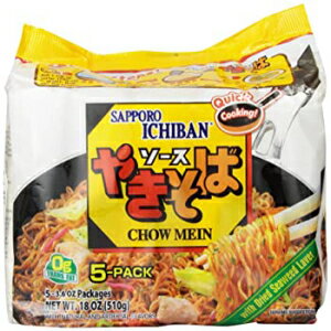 åݥ־ƤоƤ518󥹡6ѥå Sapporo Ichiban Chow Mein Yakisoba, 5 Count, 18 Ounce (Pack of 6)