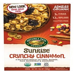 Nature's Path I[KjbN Oet[ VAAN`[ Vi TCYA10.6 IX {bNX (6 pbN) Nature's Path Organic Gluten-Free Cereal, Crunchy Cinnamon Sunrise, 10.6 Ounce Box (Pack of 6)