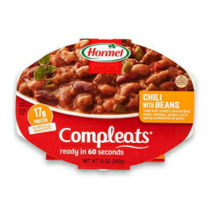 HORMEL COMPLEATS `r[Y dqWpgCA10 IX (6 pbN) HORMEL COMPLEATS Chili with Beans Microwave Tray, 10 Ounces (Pack of 6)
