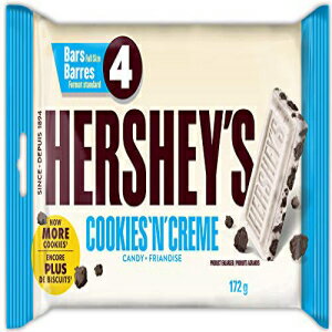 Hershey's チョコレートバー、クッキーアンドクリーム、4ct、172g/6.1オンス、{カナダから輸入} Hershey's Chocolate Bars, Cookies 'N..