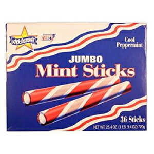 アトキンソンズの製品 ジャンボ ミント スティック クール ペパーミント カウント 36 - 砂糖菓子 / 品種とフレーバーをつかむ Product Of Atkinsons, Jumbo Mint Sticks Cool Peppermint, Count 36 - Sugar Candy / Grab Varieties Flavor