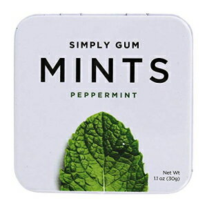 ガム シンプリーガム - ミント - ペパーミント - 6 個入り - 30 個入り6 Simply Gum - Mints - Peppermint - Case Of 6 - 30 Count6