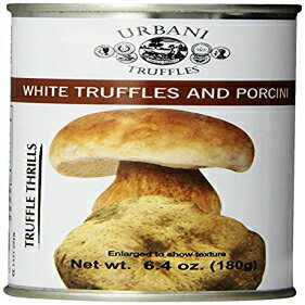 ウルバーニ トリュフ トリュフ スリル、白トリュフ、ポルチーニ ソース - 2 個 6.4オンス缶× Urbani Truffles Truffle Thrills, White Truffles and Porcini Sauce - 2 pcs. x 6.4 Oz Cans