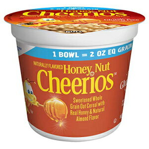 シリアル ハニーナッツチェリオスカップシリアル、2オンス（60個パック） Honey Nut Cheerios Cup Cereal, 2 Oz (Pack of 60)