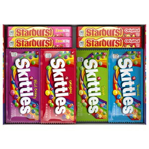 スキットルズ スターバースト バレンタインデー キャンディ フルサイズ バラエティ ミックス 67.79 オンス 30 個ボックス SKITTLES STARBURST Valentine 039 s Day Candy Full Size Variety Mix, 67.79-Ounce 30-Count Box