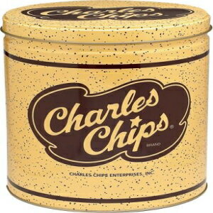 チャールズチップスオリジナルポテトチップス1ポンド缶 Charles Chips Original Potato Chips 1 Pound Tin 1
