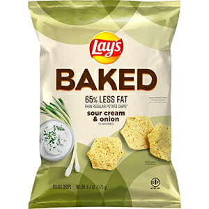 レイズオーブン焼きサワークリーム＆オニオン風味のポテトチップス、6.25オンス Lay's Oven Baked Sour Cream & Onion Flavored Potato Crisps, 6.25 Ounce