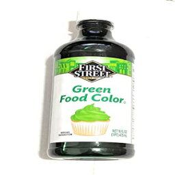 16オンスグリーン食品着色料卵色染料ファーストストリートブランド 16oz Green Food Coloring Egg Color Dye First Street Brand